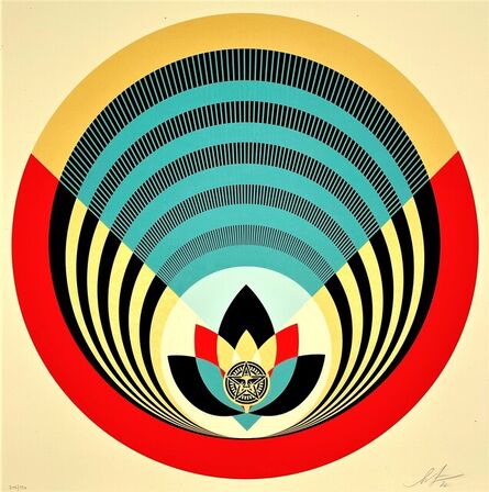 Shepard Fairey, ‘Obey Radiant Lotus (Round)’, ca. 2022