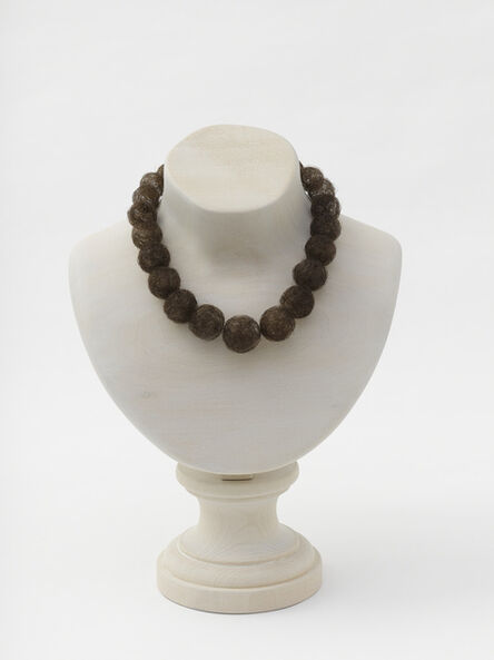 Mona Hatoum, ‘Hair necklace (wood)’, 2013