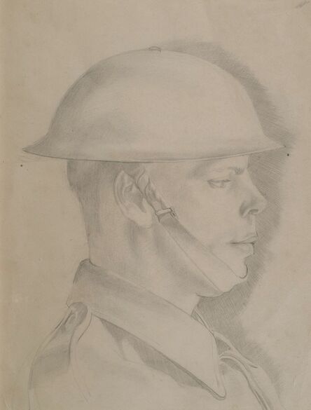 Gilbert Spencer, ‘Portrait of a Soldier’, ca. 1918