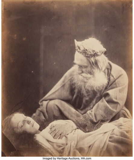 Julia Margaret Cameron, ‘Cordelia and King Lear’, 1865