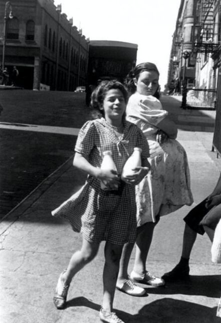 Helen Levitt, ‘Untitled, New York (Woman carrying milk)’, 1945