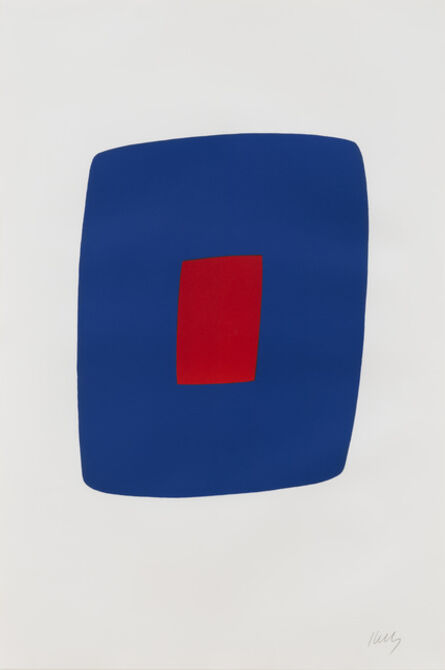 Ellsworth Kelly, ‘Dark Blue with Red’, 1964-1965