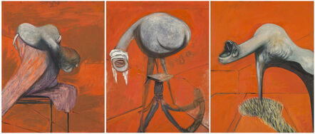Francis Bacon, ‘Three Studies for Figures at the Base of a Crucifixion’, 1944