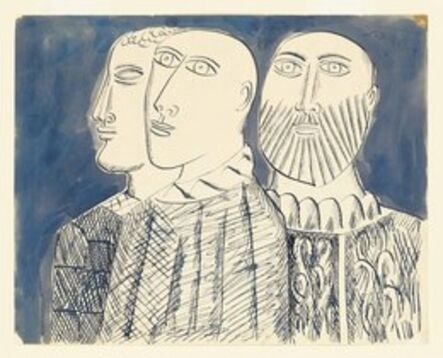 Francis Newton Souza, ‘Untitled (Three Priests)’, 1954