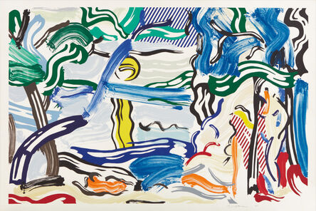 Roy Lichtenstein, ‘Moonscape’, 1985