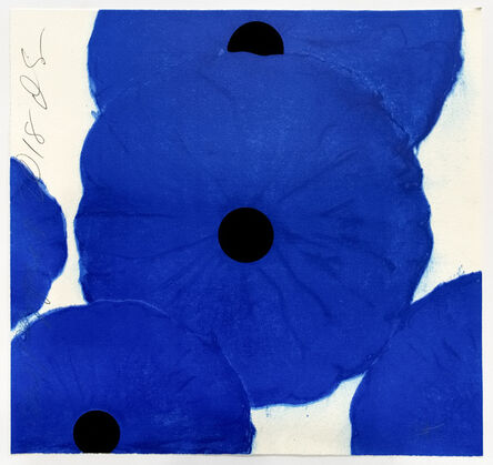 Donald Sultan, ‘Blue Poppies, 2018’, 2018