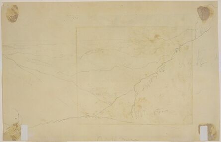 Thomas Cole, ‘Mountain Landscape [verso]’, ca. 1828