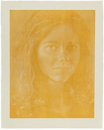 Franz Gertsch, ‘Dominique (Color Yellow-Orange)’, 1988
