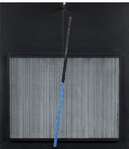Jesús Rafael Soto, ‘Incliné bleu et noir’, 1966