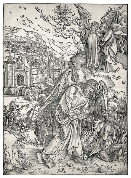 Albrecht Dürer, ‘The Angel with the Key to the Bottomless Pit’, 1498