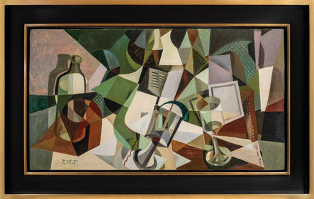 Paul Kelpe, ‘Still Life with Bottles, Glass and Grater’, ca. 1922