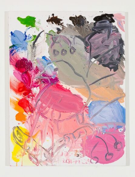 Ann Craven, ‘Untitled (Pink Canary, on Blue, on Pink), 2017’, 2017