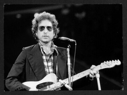 Bob Gruen, ‘Bob Dylan - With Check Shirt/Sunglasses The Omni in Atlanta, GA’, ca. 1973