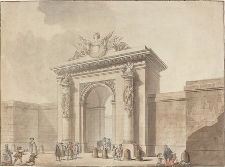 Studio of Claude Nicolas Ledoux, ‘Portal of the Hôtel d'Uzès, rue Montmartre, Paris’, 1768 or 1784
