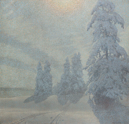 Gustaf Edolf Fjaestad, ‘Winter Landscape’, 1908