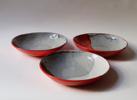Claire de Lavallee, ‘" Culs-Rouges"  3 vessels in homage to Louboutin’, 2020