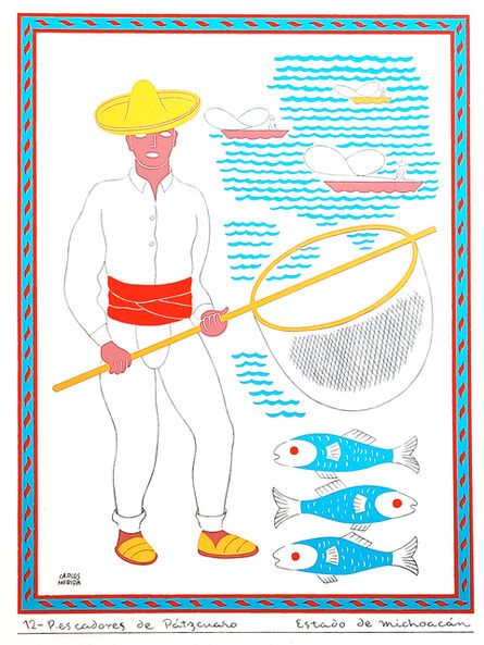 Carlos Merida, ‘Pescadores de Pátzcuaro - Michoacán’, 1945