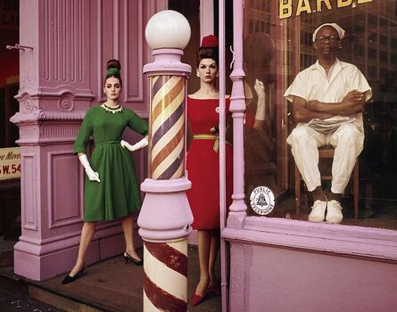 William Klein, ‘Antonia + Simone, Barbershop, New York (Vogue)’, 1961