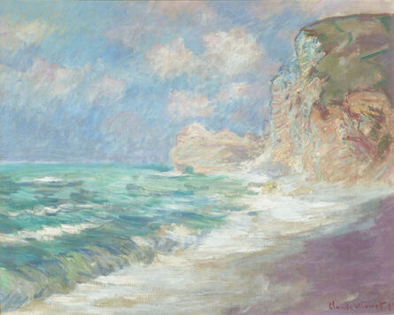 Claude Monet, ‘Falaise et Porte d’Amont par Gros Temps’, 1886