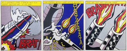 Roy Lichtenstein, ‘As I Opened Fire (Triptych) (First Edition)’, 1966