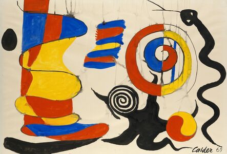 Alexander Calder, ‘The Yellow Shock Absorber’, 1969
