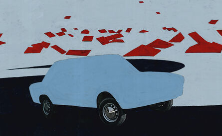 Koen Wastijn, ‘Blue Car and the red roof’, 2019