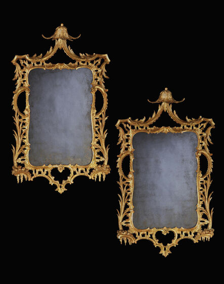 Unknown, ‘A PAIR OF GEORGE III CARVED AND GILDED MIRRORS’, ca. 1765