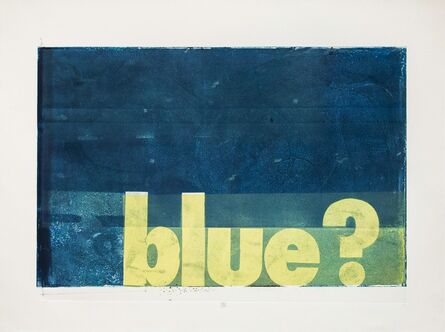 Karin Bruckner, ‘blue?’, 2015