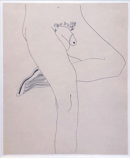 Andy Warhol, ‘Untitled (Unidentified Male) in Warhol Men Book’, 1955-1957