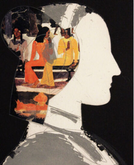 Manolo Valdés, ‘Chiara I with Gauguin Collage’, 2003