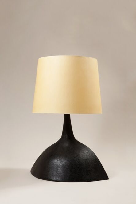 André Borderie, ‘A black finish ceramic lamp’, 1969