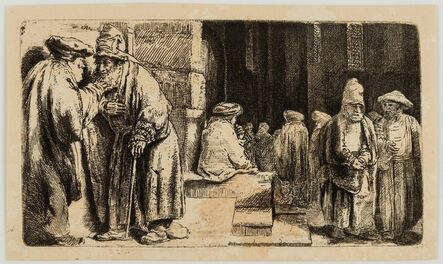 Rembrandt van Rijn, ‘Pharisees in the Temple (Jews in the Synagogue)’, 1648