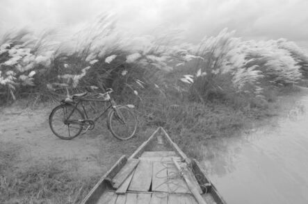 Mohan Lal Majumder, ‘Kans Grass, Boat Bicycle, Black and White Photography, Indian Artist "In Stock"’, 2010