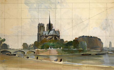 Charles Ernest Cundall, ‘Notre Dame and Pont de L'Archeveche’, ca. 1930