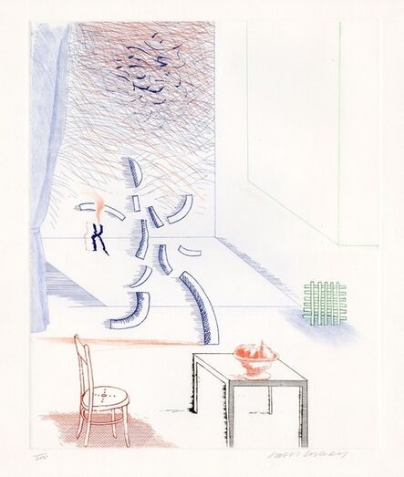 David Hockney, ‘Tick it, Tock it, Turn it True, from The Blue Guitar’, 1976-1977