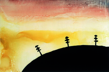Axel Kasseboehmer, ‘Landschaft grün, gelb, rot’, 1995