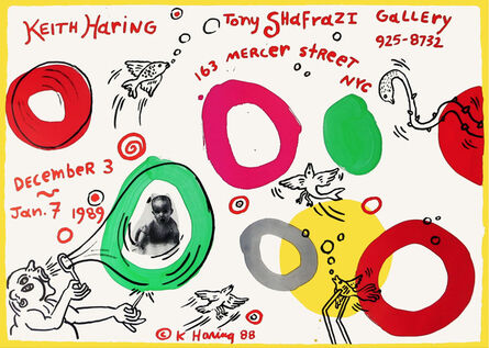 Keith Haring, ‘Artistsposter Tony Shafrazi Gallery, New York, USA’, 1988