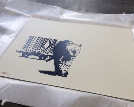 Banksy, ‘Barcode (SIGNED, MINT CONDITION, Pest Control COA)’, 2004