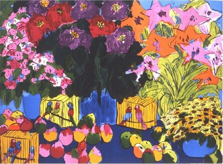 Walasse Ting 丁雄泉, ‘Jardin exotique’, 1986