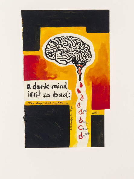 Gordon Bennett, ‘Notepad Drawings: A Dark Mind Isn't So Bad’, 1987