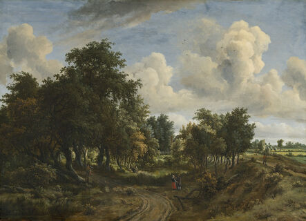 Meindert Hobbema, ‘A Wooded Landscape’, 1663