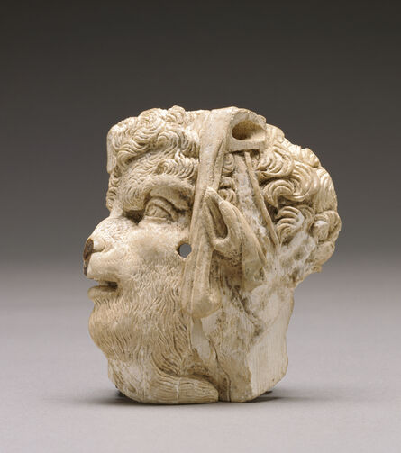 ‘Applique depicting the head of pan’, ca. 100 BCE