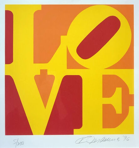 Robert Indiana, ‘Book of Love (Yellow, Red, Orange)’, 1996