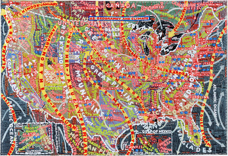 Paula Scher, ‘U.S. Geography and Climate’, 2015