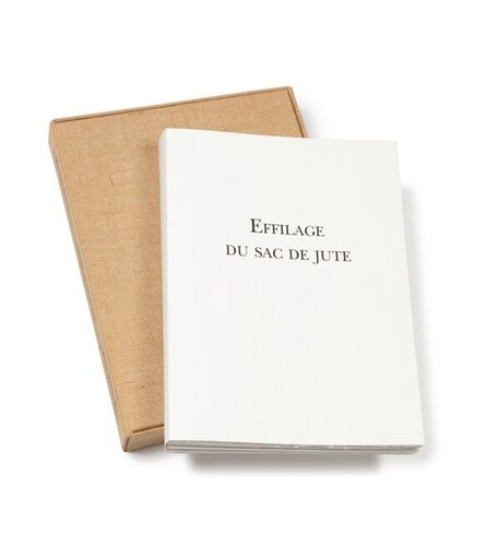 Zao Wou-Ki 趙無極, ‘Effilage du sac de jute(edition book)’, 2007