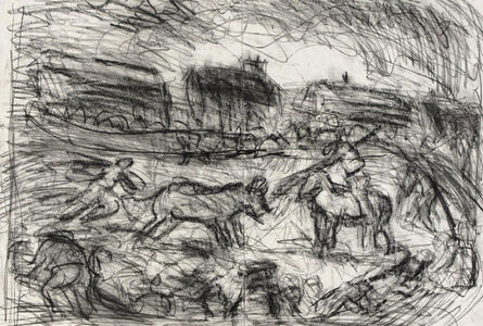 Leon Kossoff, ‘Bullfight in a Village’, 2001