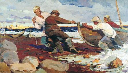 Vladimir Frolovich Stroev, ‘Return from fishing’, 1963