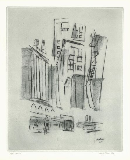 John Marin (1870-1953), ‘Downtown Synthesis.’, 1925