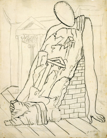 Giorgio de Chirico, ‘Manichino stanco con rovine’, 1927