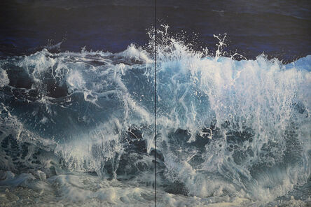 Antonis Titakis, ‘Wave in the Light of the Moon (Diptych)’
